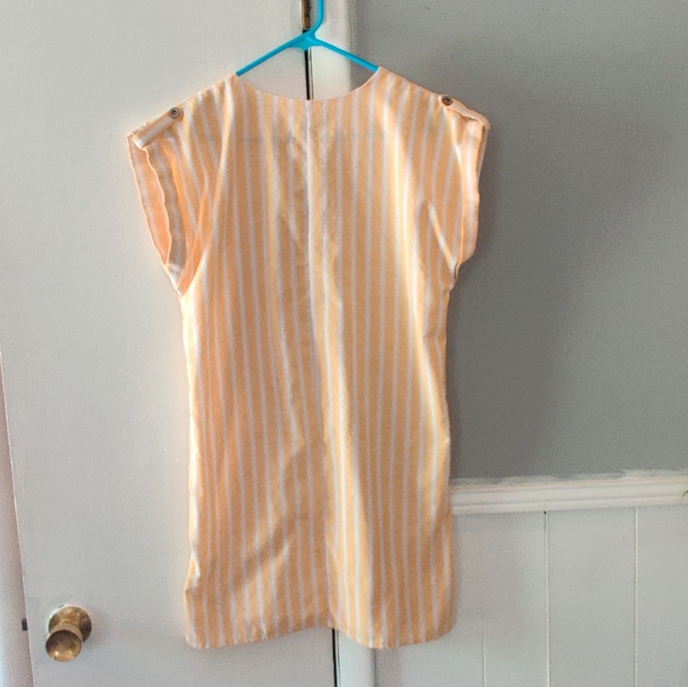 Love Tree Yellow and white striped shirt dress - Picture 9 of 10